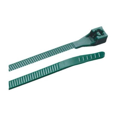 Ecm Industries Cable Tie, 8 in L, 2 in Max Bundle Dia., Green, Nylon 6/6, 75 lb Strength, 100 PK 46-308G